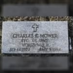 Headstone for Charles E Mower