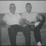 Arthur Hunker and son Eugene, summer 1962