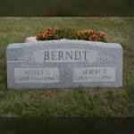 Tombstone for Agnes Berndt, nee. Leair