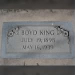 Thomas Boyd King Headstone