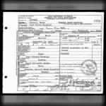 Murphree, John Walter Death Certificate 1942 Texas