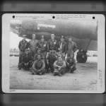The flight crew and ground crew of the Martin B-26 "Bronco" of the 34th Bomb Squadron, 17th Bomb Group, pose beside their plane at an airfield somewhere in the Mediterranean Area. - Page 1
