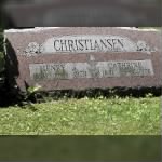 Headstone - Christiansen, Henry J. & Cathrine