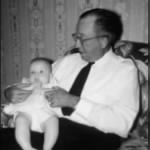 William Guy Harrell, Sr. and his new son, Kelly 05-29-51