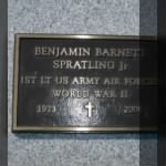 1st Lt B.B. Spratling Jr grave marker 2006.jpg
