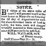 William Wallace 1823 Blount Co Tax Notice.JPG