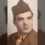 Chester Charles Lucido Jr (Cesare Lucido & Gaetana Infantino, married Alma Dolence) US Army WWII, served 2.3.1945 through 3.2.1946, family says he stayed an additional four years and was a driver for a general, Serial #33929613.JPG