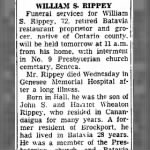 William S Rippey 11 Nov 1949 Canandaigua Daily Messenger Obit.png
