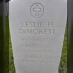 Grandpa Leslie H. DeMorest, headstone (Front).jpg