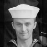 Morris Albin Arneson, Naval Training Station at Farragut, Idaho. Company 768-44, Regiment 3, Battalion 10, 12Aug1944.jpg