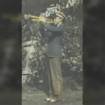 Warren playing in the Boy Scout Band