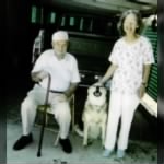 grandpa and grandma with shark