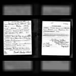 WW I Draft Registration Card