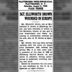 Sgt. Ellsworth Drown Wounded in Europe