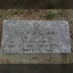 Virgil Dean Gamble "Headstone Marker"