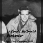 Lt Don McCormick, USO Show, Christmas, 1943 Foggia, Italy