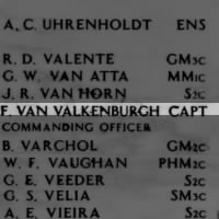 Franklin Van Valkenburgh Captain, USS Arizona