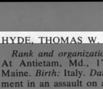 Hyde, Thomas W