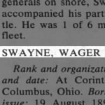 Swayne, Wager