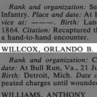 Willcox, Orlando B