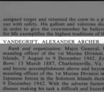 Vandegrift, Alexander Archer