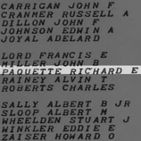 Paquette, Richard E