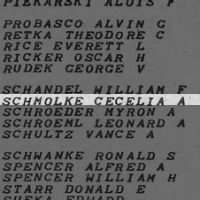 Schmolke, Cecelia A