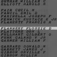 Flannery, Flossie D