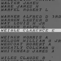 Weible, Clarence E