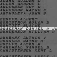 Bradshaw, Daniel W