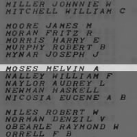 Moses, Melvin A