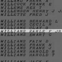 Williams, Earle F