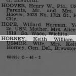 Horney, Keith William