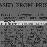 Thumbnail for Burkett, Claude Leland