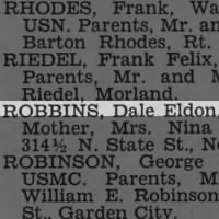 Thumbnail for Robbins, Dale Eldon