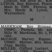 Thumbnail for Markham, Roy Holman