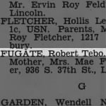 Thumbnail for Fugate, Robert Tebo