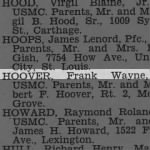 Thumbnail for Hoover, Frank Wayne