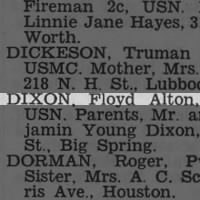 Thumbnail for Dixon, Floyd Alton