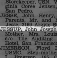 Thumbnail for Jessup, John Joseph