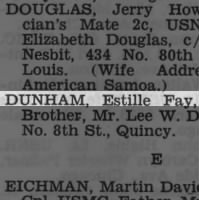 Thumbnail for Dunham, Estille Fay