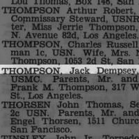 Thumbnail for Thompson, Jack Dempsey