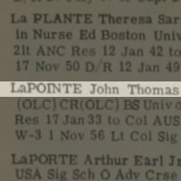 Thumbnail for LaPointe, John Thomas